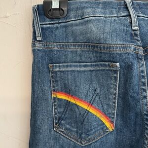 MOTHER High Waisted Looker Ankle Fray in Not Rough Enough🌈